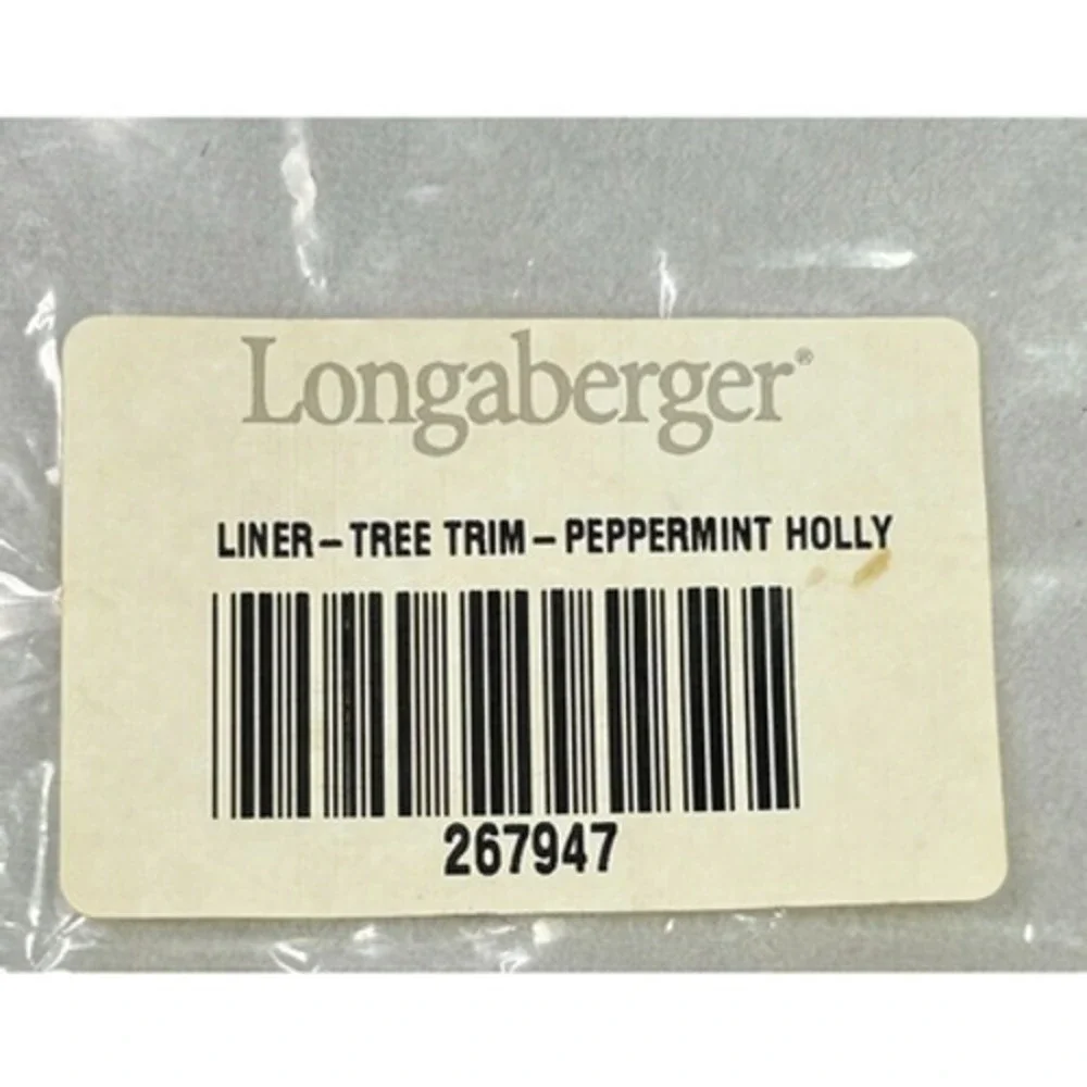 Longaberger 1999 Tree Trimming Peppermint Green Basket 1st Ed‎